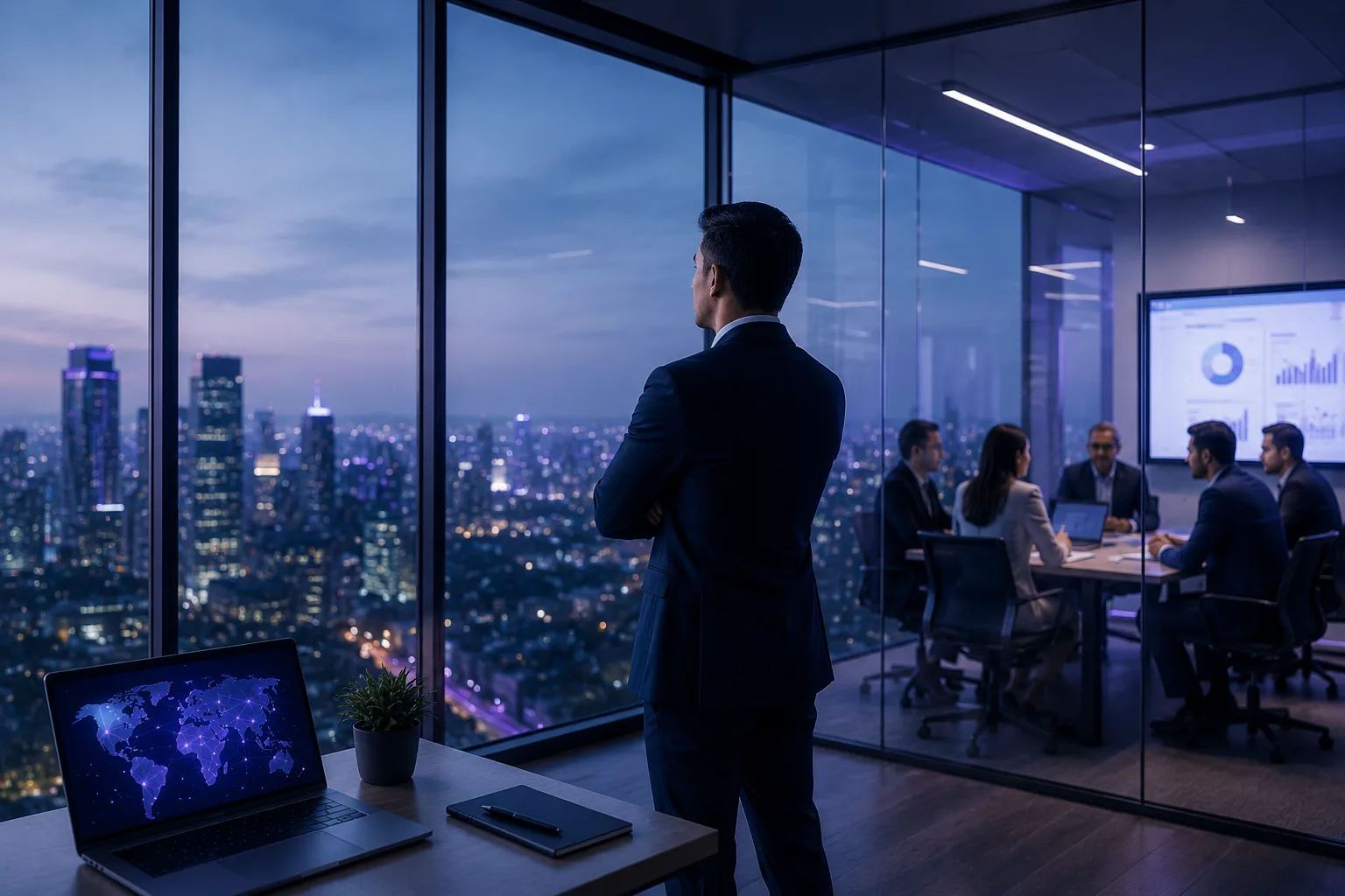 Equipo de Qyreon en sesión de trabajo